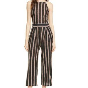 Joie Briselle Linen Jumpsuit size L NWT